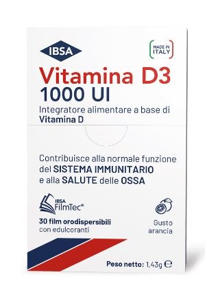 VITAMINA D3 IBSA 1000UI 30 FILM ORODISPERSIBILI - Apotecalab srl