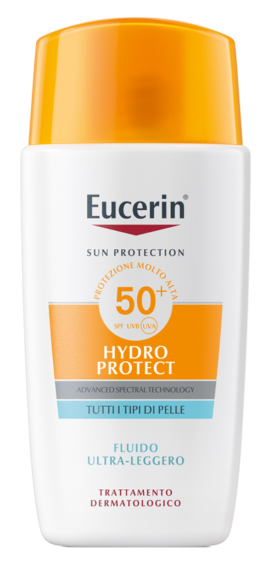 EUCERIN SUN FACE HYDRO PROTECT FLUIDO ULTRA LEGGERO SPF50+ 50 ML - Apotecalab srl