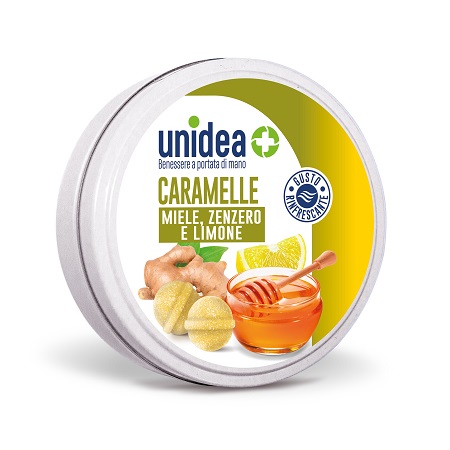 UNIDEA CARAMELLE MIELE ZENZERO E LIMONE 40 G - Apotecalab srl