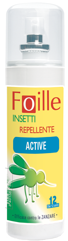 FOILLE INSETTI REPELLENTE ACTIVE 100 ML - Apotecalab srl