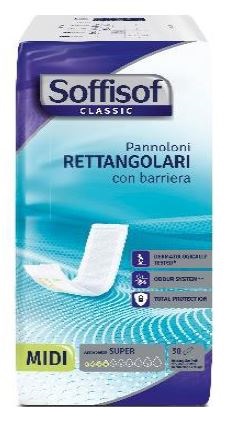 SOFFISOF CLASSIC PANNOLONE RETTANGOLARE CON BARRIERA 30 PEZZI - Apotecalab srl