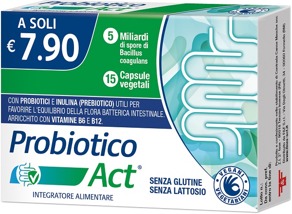 PROBIOTICO ACT 15 CAPSULE VEGETALI - Apotecalab srl