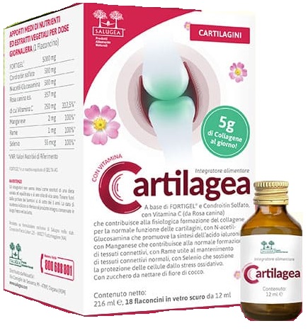 CARTILAGEA SALUGEA 18 FLACONCINI DA 12 ML - Apotecalab srl