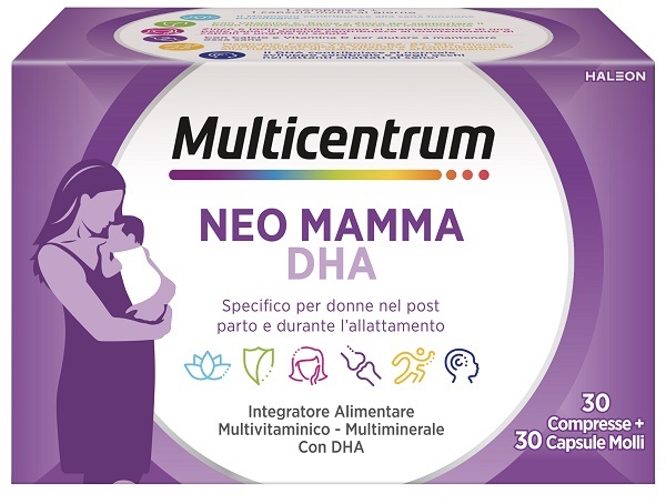 MULTICENTRUM NEO MAMMA DHA 30 COMPRESSE + 30 CAPSULE MOLLI - Apotecalab srl