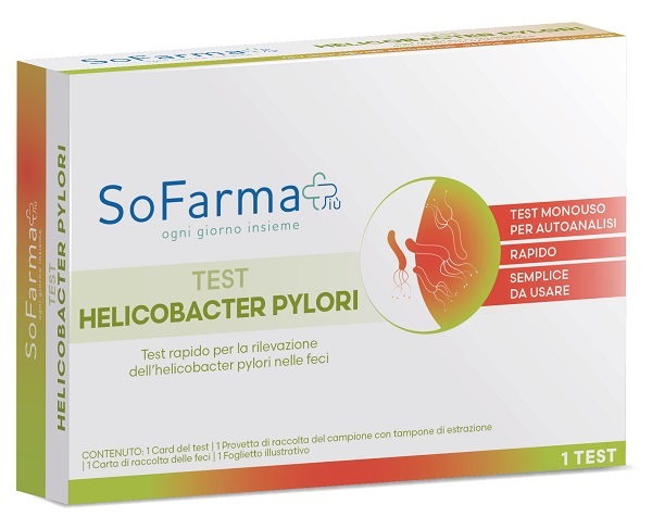TEST AUTODIAGNOSTICO HELICOBACTER PYLORI SOFARMAPIU' - Apotecalab srl