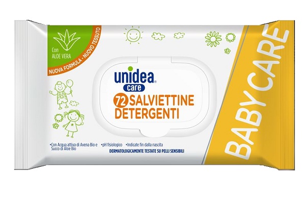 UNIDEA SALVIETTE UMIDIFICATE BABY NUOVA FORMULA 72 PEZZI - Apotecalab srl