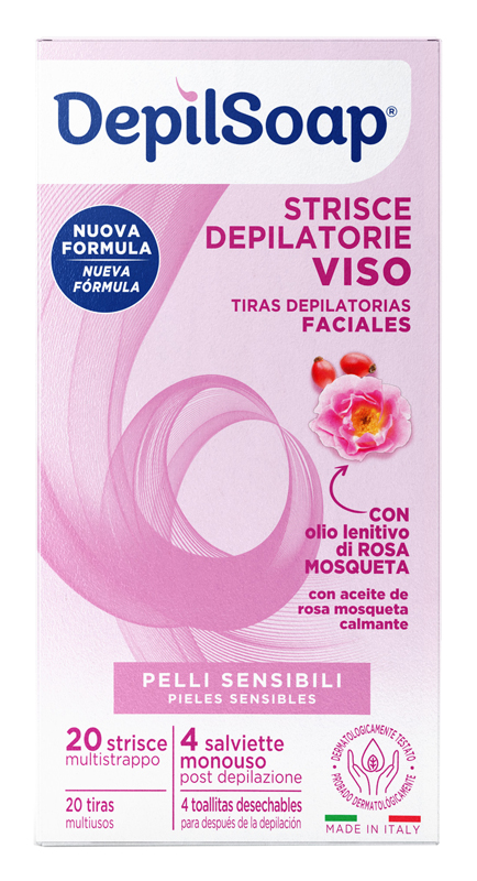 DEPILSOAP STRISCE VISO DELICATE 20 PEZZI - Apotecalab srl