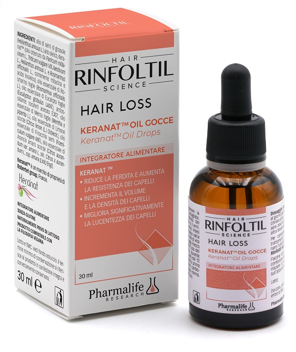 RINFOLTIL HAIR LOSS KERANAT OIL GOCCE 30 ML - Apotecalab srl