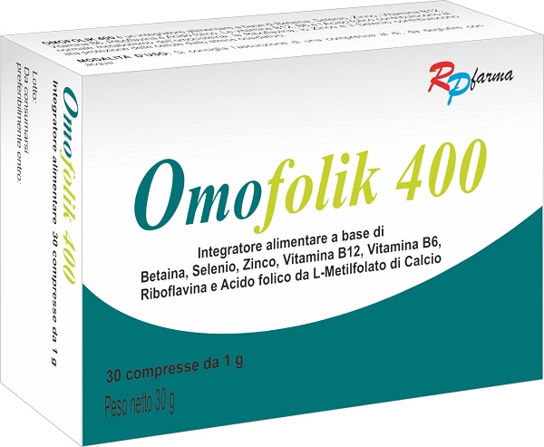 OMOFOLIK 400 30 COMPRESSE - Apotecalab srl