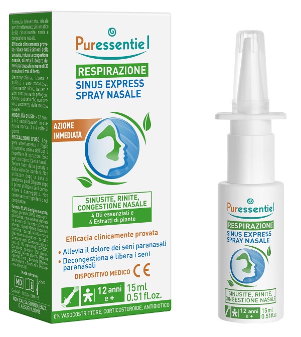 PURESSENTIEL SINUS SPRAY RESPIRAZIONE 15 ML - Apotecalab srl