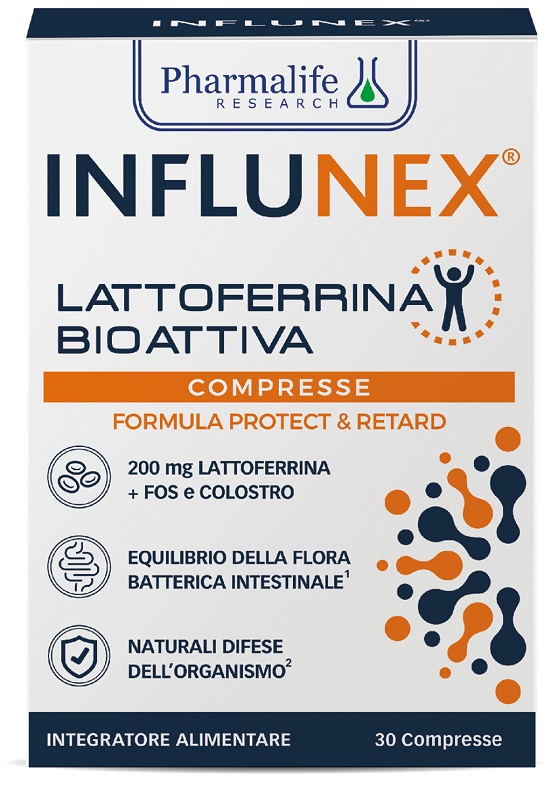 INFLUNEX LATTOFERRINA BIOATTIVA 30 COMPRESSE - Apotecalab srl