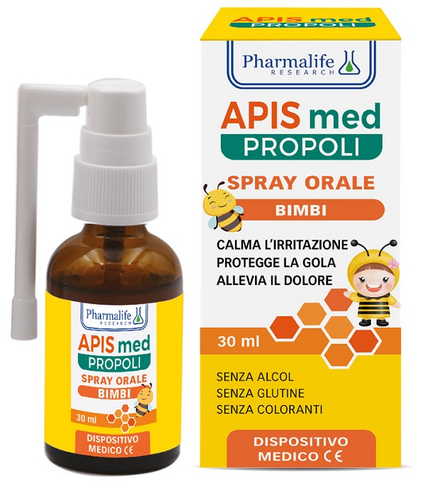 APIS MED PROPOLI SPRAY ORALE BIMBI 30 ML - Apotecalab srl