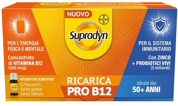 SUPRADYN RICARICA PRO B12 10 FLACONCINI - Apotecalab srl