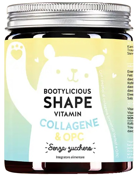 BEARS WITH BENEFITS BOOTYLICIOUS SHAPE VITAMIN COLLAGENE & OPC 45 CARAMELLE GOMMOSE SENZA ZUCCHERO GUSTO CILIEGIA - Apotecalab srl